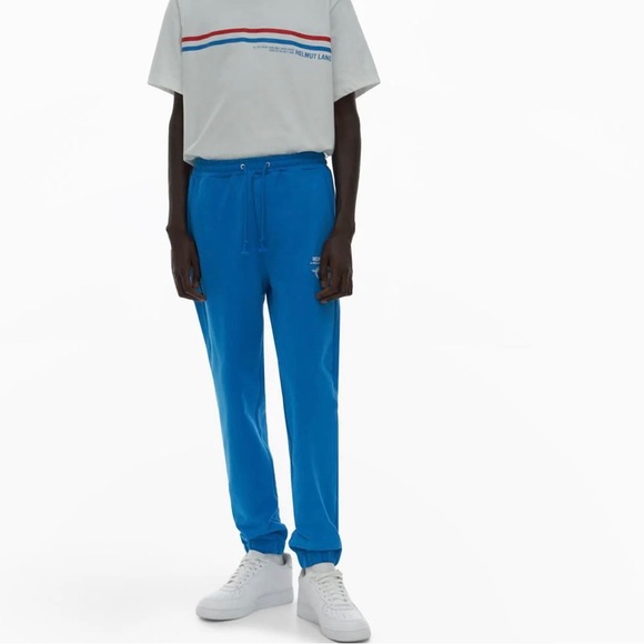 Helmut Lang Knot Jogger Size Medium Azur Blue - Picture 9 of 13